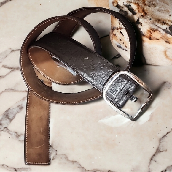 Gucci Mens Signature Leather Belt. Size 38 - Picture 7 of 15